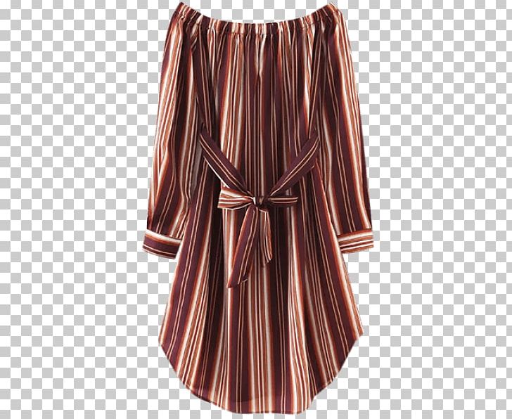Dress Sleeve Clothing Miniskirt PNG, Clipart, Aline, Belt, Brown, Brown Stripes, Clothing Free PNG Download