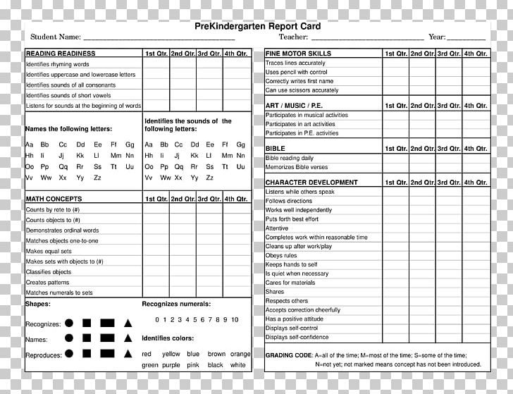 Report Card Template Pre-school Kindergarten Special Education PNG, Clipart, Angle, Area, Card, Child, Diagram Free PNG Download