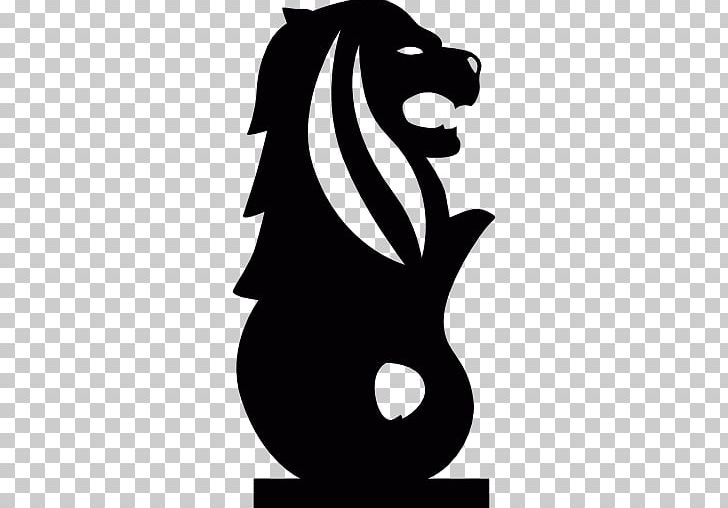 Merlion Park Lion Head Symbol Of Singapore Computer Icons PNG, Clipart, Black, Black And White, Carnivoran, Cat, Cat Like Mammal Free PNG Download