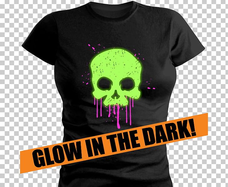 T-shirt Sleeve Skull Font PNG, Clipart, Black, Black M, Brand, Clothing, Glow In The Dark Tour Free PNG Download