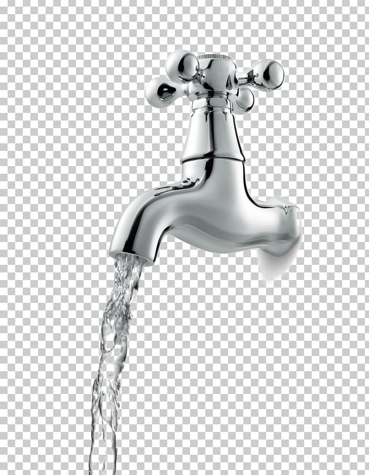 Open The Faucet PNG, Clipart, Angle, Black And White, Business, Drinking Water, Faucet Free PNG Download