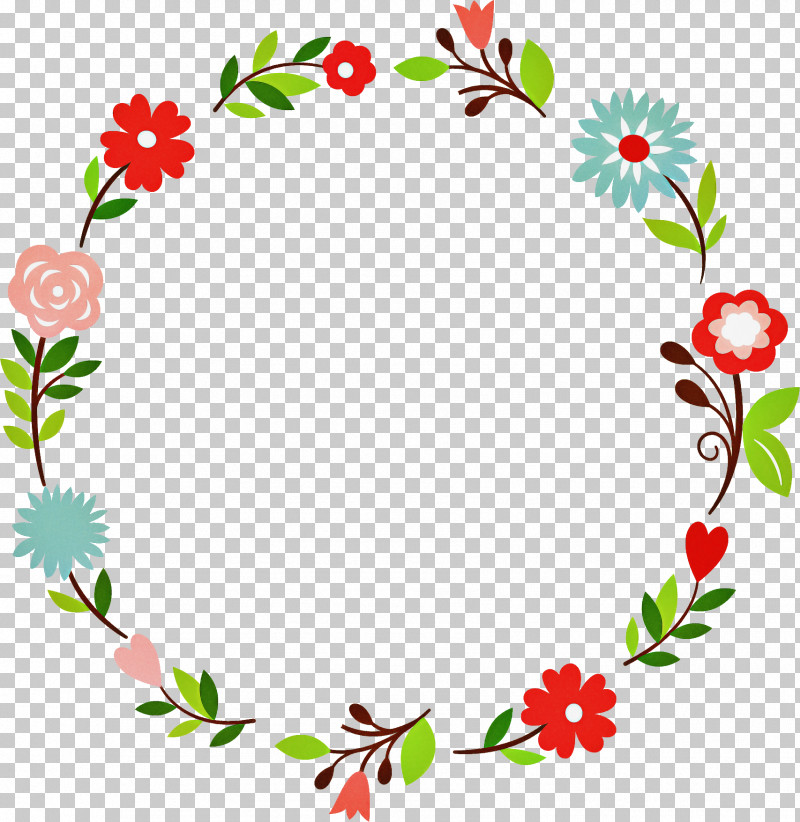 flower circle border