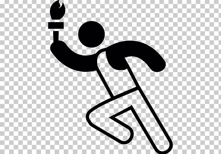 Computer Icons Olympic Games Encapsulated PostScript PNG, Clipart, 2018 Winter Olympics Torch Relay, Area, Artwork, Black And White, Computer Icons Free PNG Download