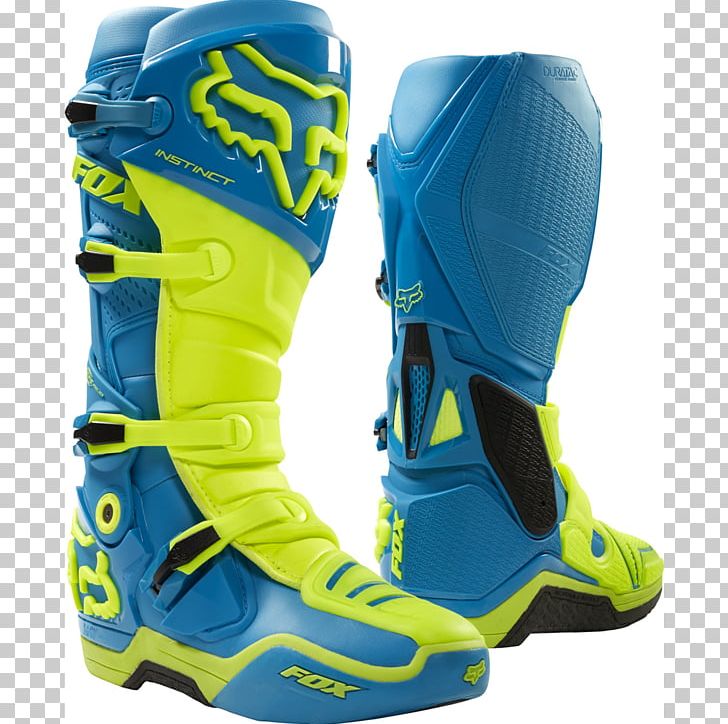 Fox Racing Motorcycle Boot Motocross PNG, Clipart, Accessories, Aqua, Athletic Shoe, Azure, Blue Free PNG Download