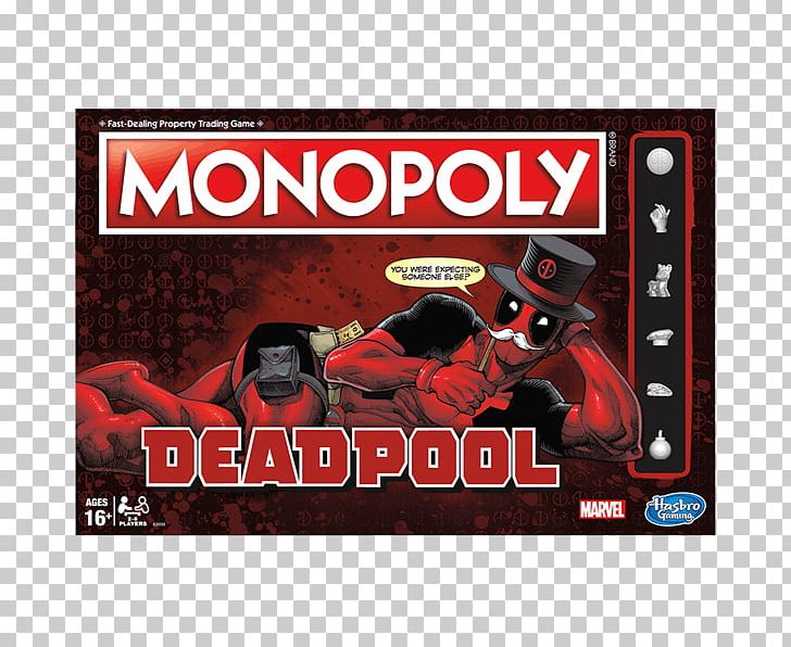 Monopoly Deadpool Board Game Hasbro PNG, Clipart, Advertising, Board Game, Brand, Comic Book, Comics Free PNG Download