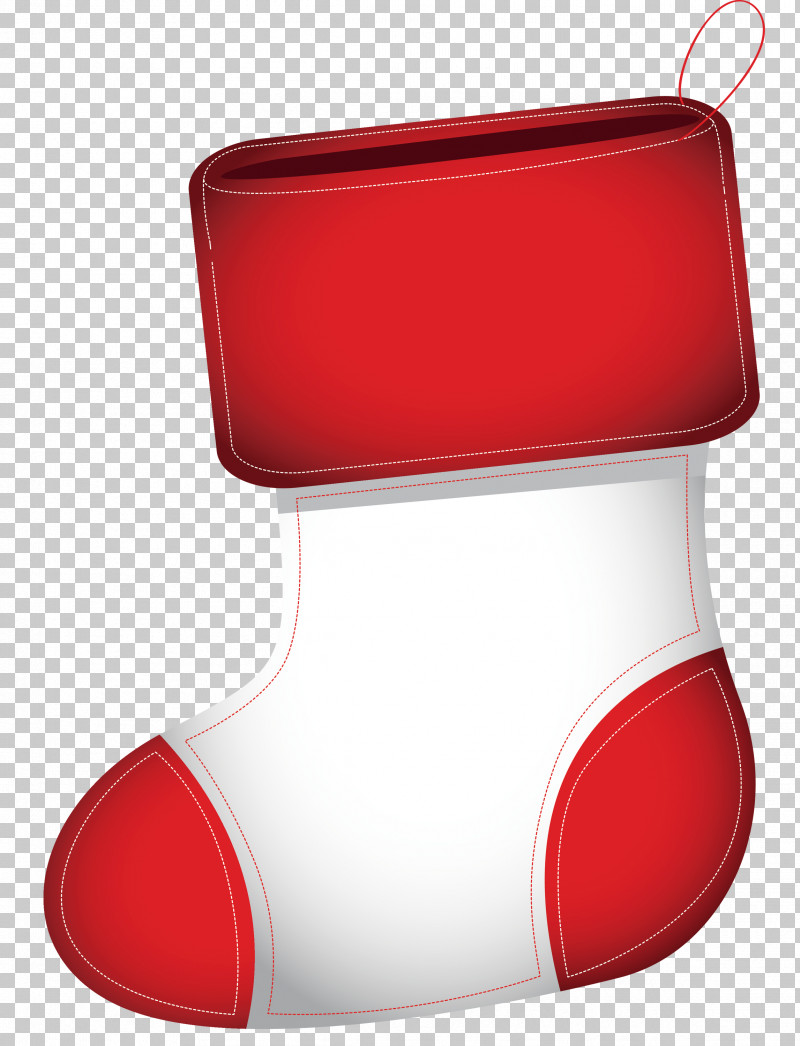 Christmas Stocking PNG, Clipart, Carmine, Christmas Stocking, Footwear, Red, Shoe Free PNG Download