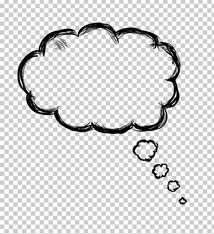 Thought Speech Balloon PNG, Clipart, Area, Attention, Black And White, Body Jewelry, Callout Free PNG Download