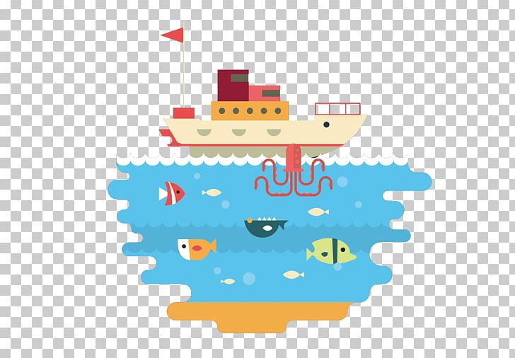 Cartoon Sea Illustration PNG, Clipart, Animation, Art, Boat, Computer Icons, Design Free PNG Download