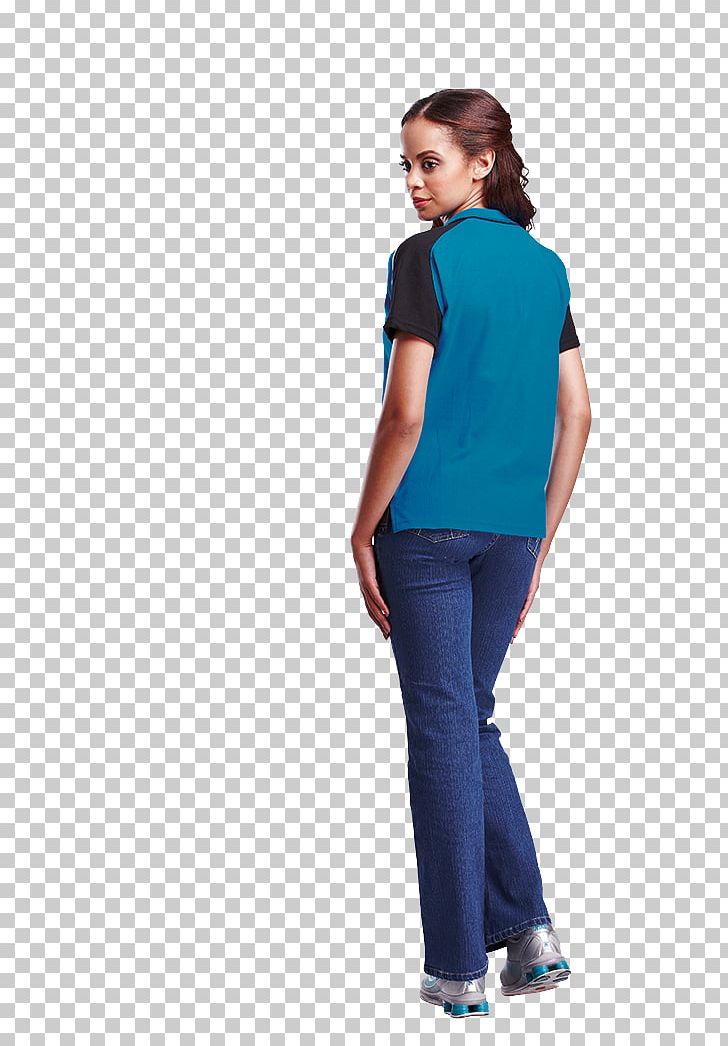 Jeans T-shirt Shoulder Outerwear Sleeve PNG, Clipart, Abdomen, Aqua, Blue, Clothing, Cobalt Blue Free PNG Download