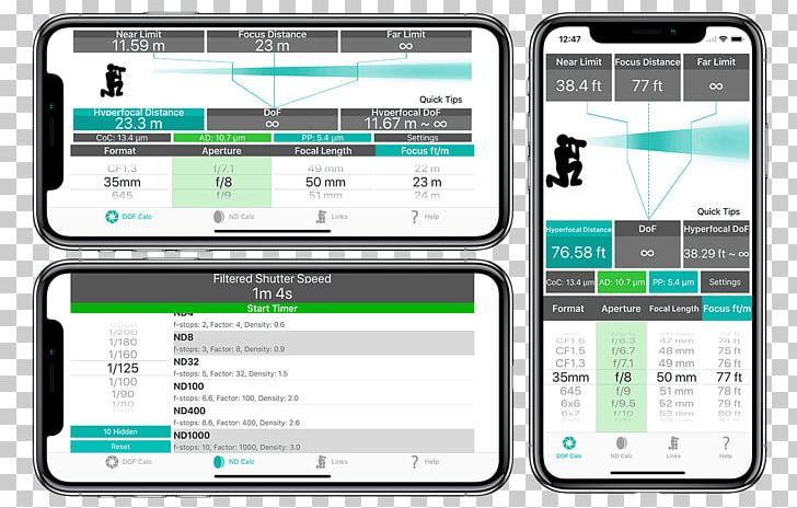 Photographer Photography Neutral-density Filter App Store Photographic Filter PNG, Clipart, App Store, Brand, Calculator, Depth Of Field, Electronics Free PNG Download