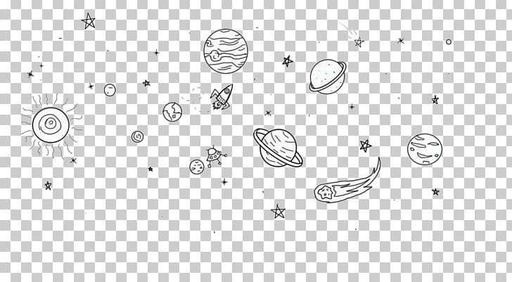 Planet Drawing PicsArt Photo Studio Outer Space PNG, Clipart, Angle, Asteroid, Auto Part, Beta, Black And White Free PNG Download