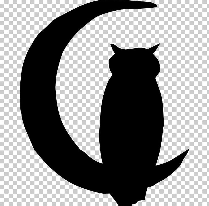 Owl Silhouette Full Moon PNG, Clipart, Art, Artwork, Beak, Bird, Black And White Free PNG Download