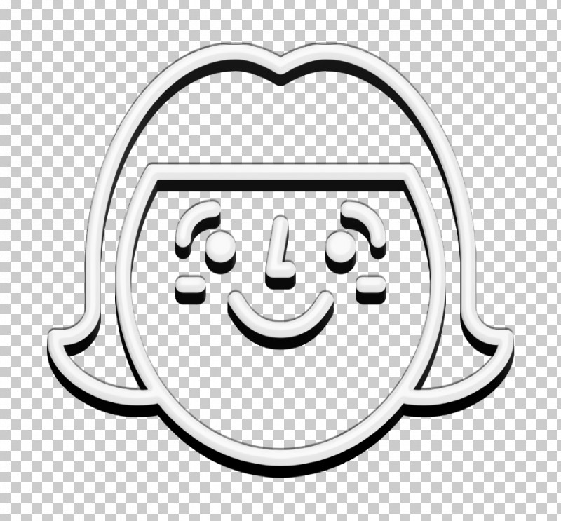 Woman Icon Emoji Icon Happy People Outline Icon PNG, Clipart, Area, Emoji Icon, Geometry, Happy People Outline Icon, Line Art Free PNG Download