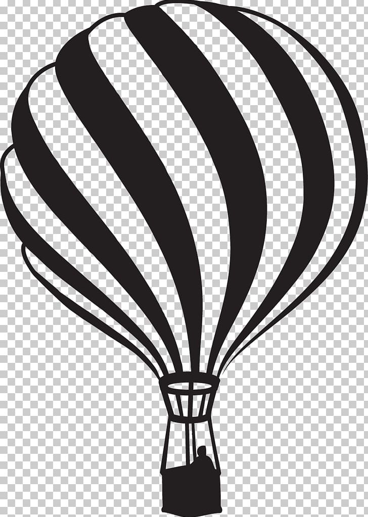 Hot Air Balloon Leaf Line PNG, Clipart, Balloon, Black And White, Flowering Plant, Hot Air Balloon, Leaf Free PNG Download