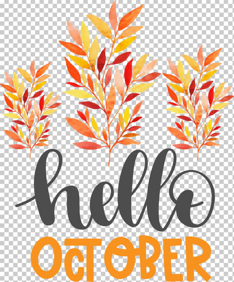 Hello October Autumn PNG, Clipart, Autumn, Flower, Grasses, Hello October, Leaf Free PNG Download