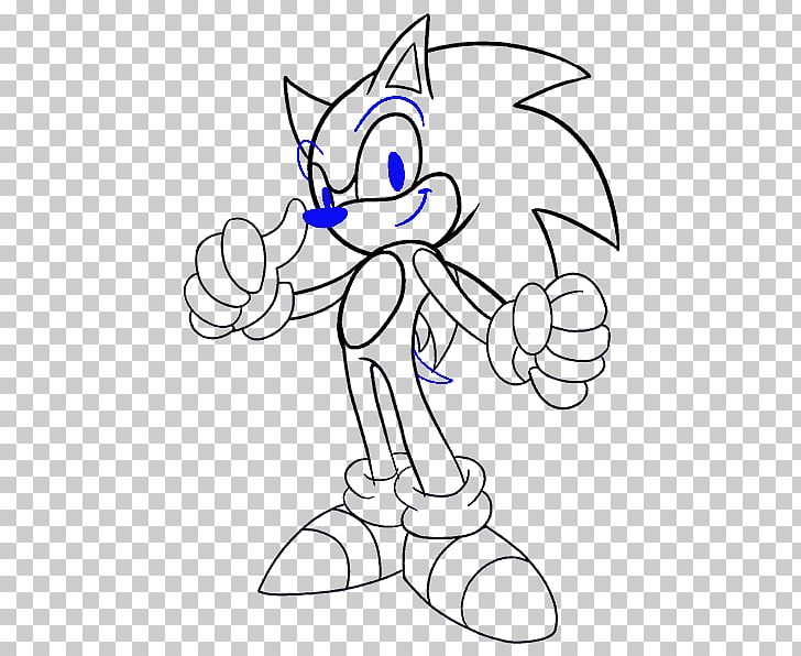 Black And White Sonic And The Black Knight Sonic Chronicles: The Dark Brotherhood Shadow The Hedgehog Drawing PNG, Clipart, Angle, Arm, Black, Cartoon, Fictional Character Free PNG Download