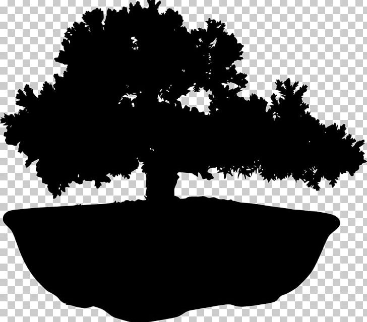 Silhouette Tree Bonsai PNG, Clipart, Animals, Black, Black And White, Bonsai, Branch Free PNG Download
