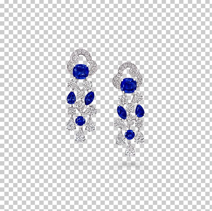 Earring Jewellery Sapphire Gemstone Graff Diamonds PNG, Clipart, Blue, Body Jewellery, Body Jewelry, Clothing Accessories, Cloud Free PNG Download