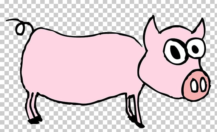 Pig Cattle Snout Pink M PNG, Clipart, Animal Figure, Animals, Area, Black And White, Cartoon Free PNG Download