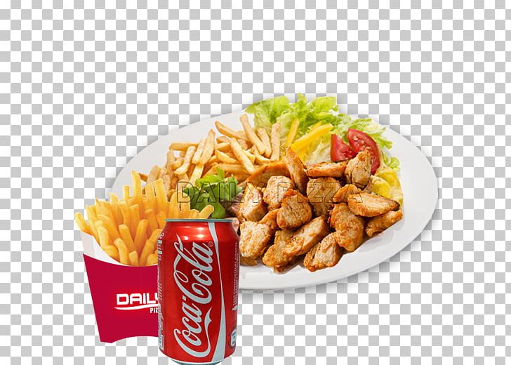 French Fries Kebab Chicken Nugget Vegetarian Cuisine Full Breakfast PNG, Clipart, American Food, Chicken Curry, Chicken Nugget, Convenience Food, Cuisine Free PNG Download