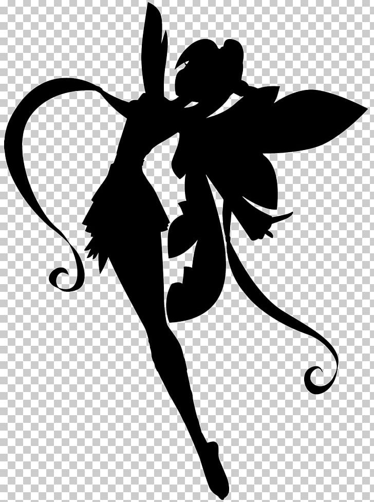 Fairy Silhouette Drawing PNG, Clipart, Art, Black And White, Clip Art
