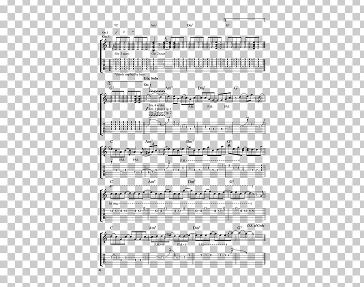 Sheet Music Guitar Pro Tablature Old Friend PNG, Clipart, Angle, Area, Bass Guitar, Black And White, Chord Free PNG Download