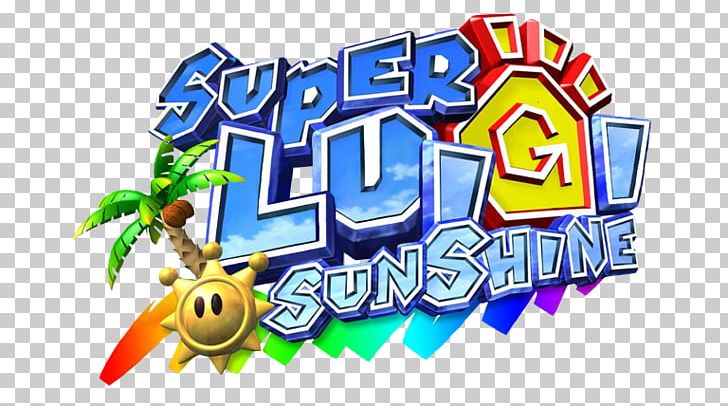 Super Mario Sunshine GameCube Luigi Princess Peach Mario Bros. PNG, Clipart, Brand, Cartoon, Gamecube, Logo, Luigi Free PNG Download