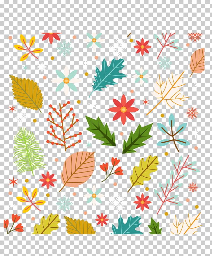 Winter Flower Leaf PNG, Clipart, Area, Art, Border, Branch, Colored Flowers Free PNG Download