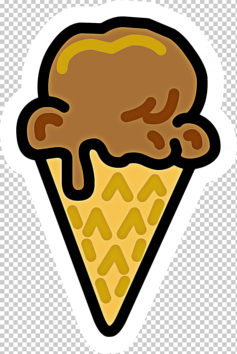Yellow Ice Cream Cone Food Frozen Dessert Dessert PNG, Clipart, Dairy, Dessert, Food, Frozen Dessert, Ice Cream Cone Free PNG Download