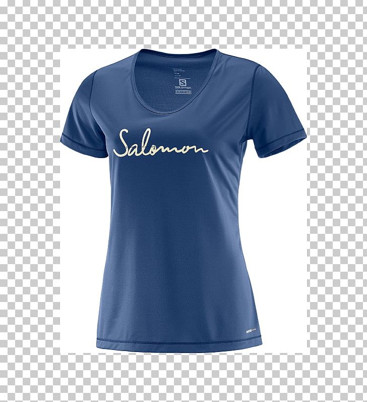 T-shirt Suunto Oy Salomon Group Sleeve Shoe PNG, Clipart, Active Shirt, Blue, Clothing, Cobalt Blue, Electric Blue Free PNG Download