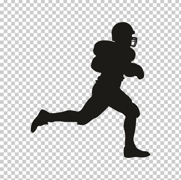 Football Player Silhouette PNG, Clipart, American Football, American Football Player, Arm, Black And White, Football Free PNG Download