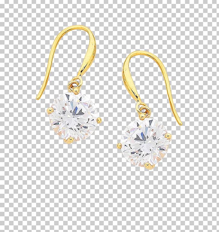 Earring Cubic Zirconia Jewellery Gold PNG, Clipart,  Free PNG Download
