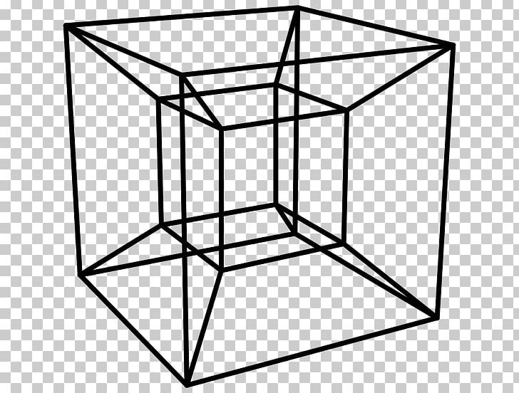Tesseract Hypercube Five-dimensional Space Four-dimensional Space PNG, Clipart, 5cube, Angle, Area, Art, Black And White Free PNG Download