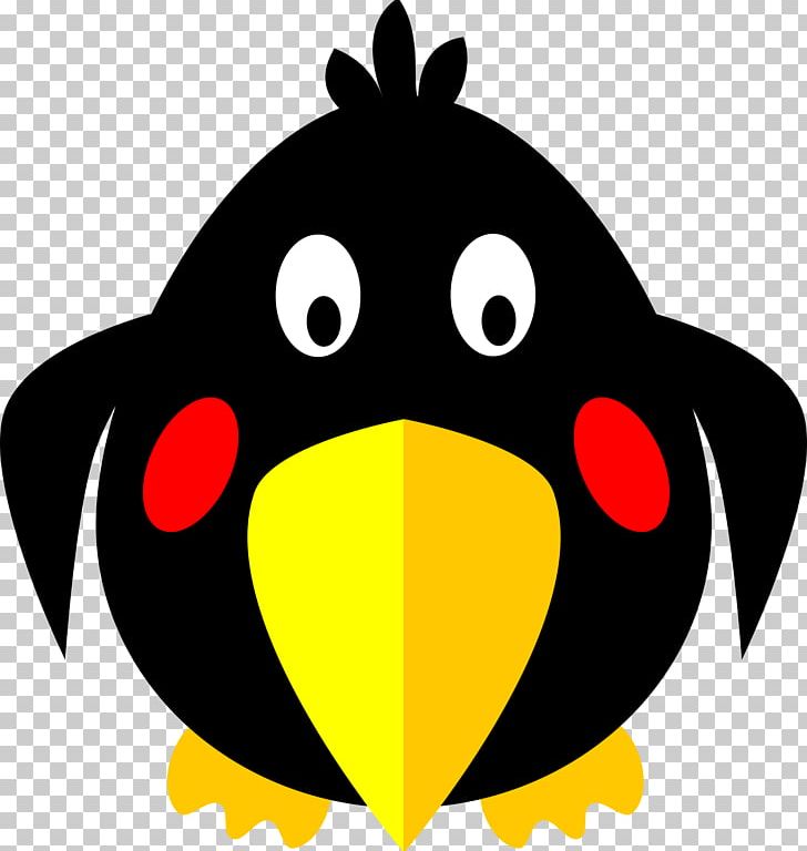 Bird Common Raven Cartoon PNG, Clipart, Beak, Bird, Blackbird Cliparts, Cartoon, Chicken Free PNG Download