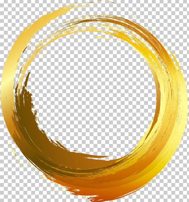 Circle Brush Painting PNG, Clipart, Circles, Drawing, Effect Elements, Font, Gold Free PNG Download