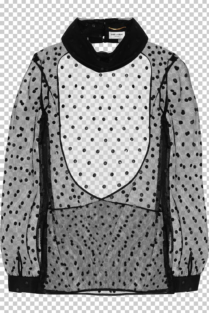 Polka Dot Blouse Clothing Yves Saint Laurent Skirt PNG, Clipart, Black, Blouse, Clothing, Dress, Fashion Free PNG Download