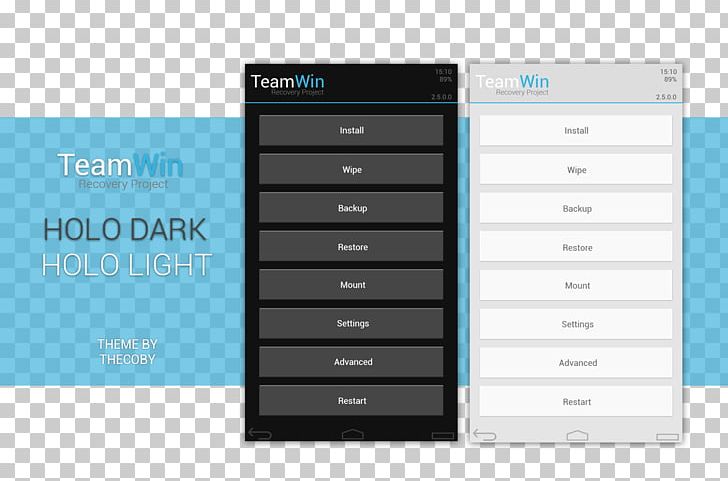Team Win Recovery Project Skin XDA Developers Android Rooting PNG, Clipart, Android, Aokp, Boot Loader, Brand, Custom Recovery Free PNG Download