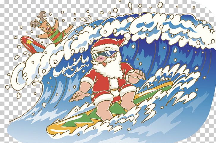 Santa Claus Rudolph Reindeer Christmas Tree Illustration PNG, Clipart, Art, Cart, Cartoon, Christmas Decoration, Computer Wallpaper Free PNG Download