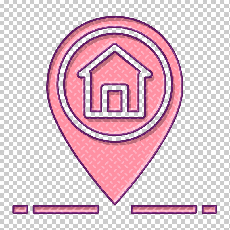 Marker Icon Navigation And Maps Icon PNG, Clipart, Line, Logo, Marker Icon, Navigation And Maps Icon, Pink Free PNG Download