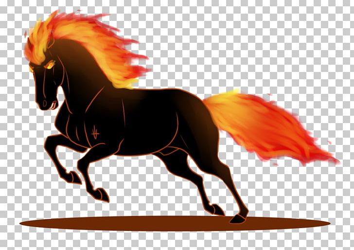 Pony Mane Mustang Pembroke Welsh Corgi Stallion PNG, Clipart, Drawing, Fan Art, Fictional Character, Fire, Fire Magic Free PNG Download