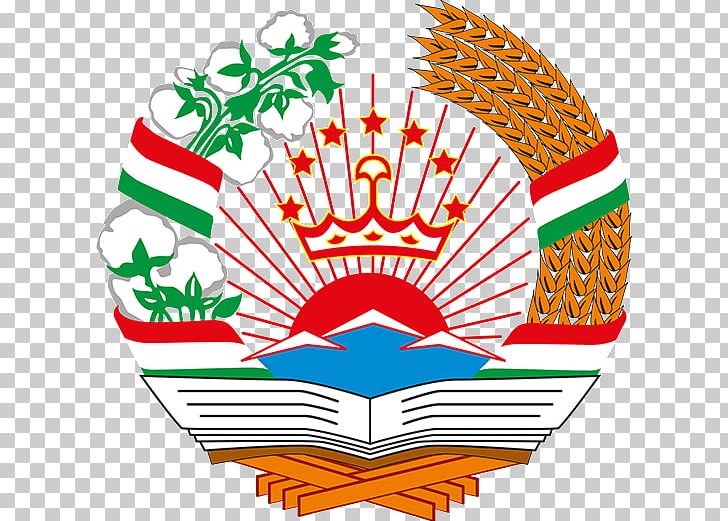 Emblem Of Tajikistan Tajik Soviet Socialist Republic Coat Of Arms Tajik Autonomous Soviet Socialist Republic PNG, Clipart, Artwork, Coat Of Arms Of Denmark, Crest, Emblem Of Tajikistan, Food Free PNG Download