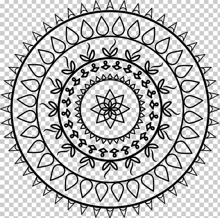 Mandala PNG, Clipart, Area, Art, Black And White, Circle, Creativity Free PNG Download