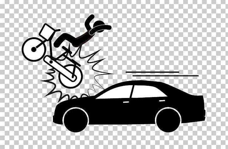 Car Bicycle Accident Hit And Run PNG, Clipart, Accident, Angle, Automotive Design, Bicycle, Black And White Free PNG Download