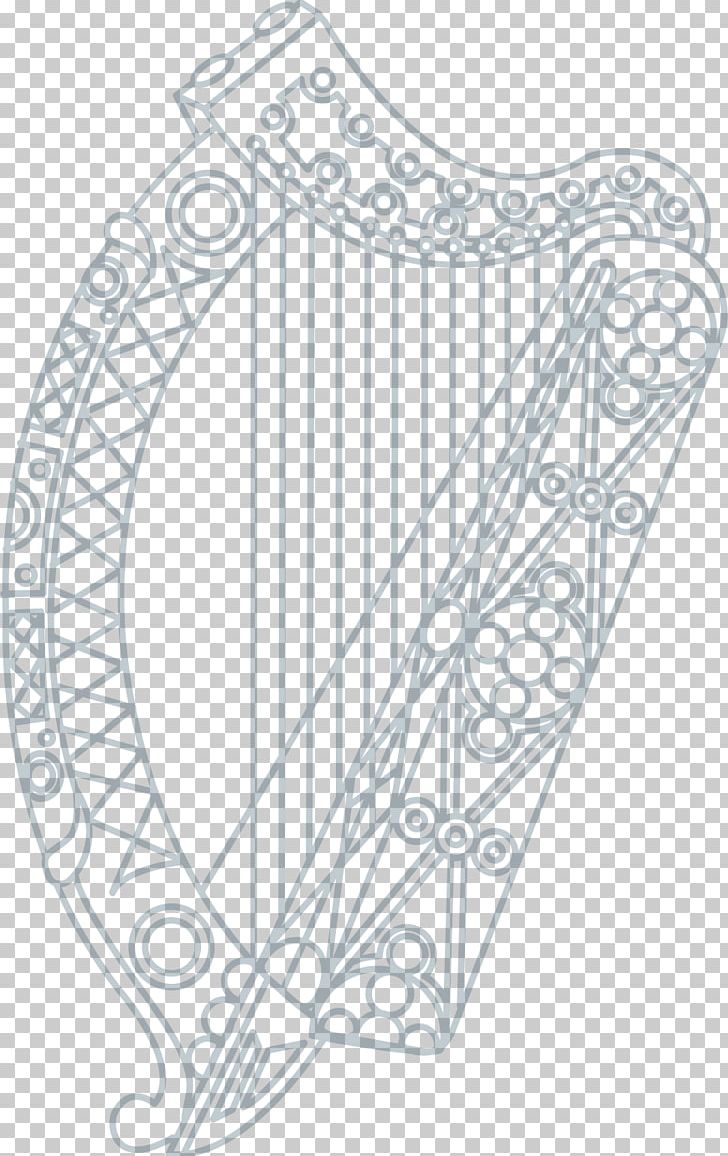 Ireland Scotland Celtic Harp Logo PNG, Clipart, Angle, Area, Black And White, Celtic Harp, Circle Free PNG Download