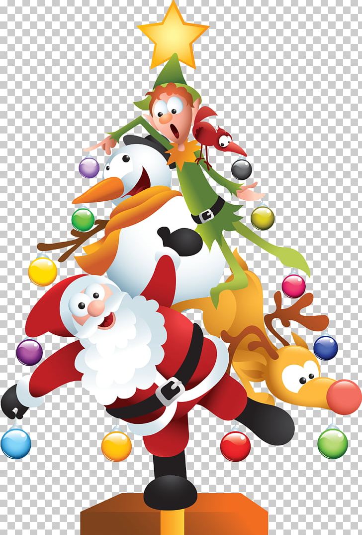 Santa Claus Reindeer Christmas Card PNG, Clipart, Cartoon, Christmas Decoration, Creative Artwork, Creative Background, Creative Logo Design Free PNG Download