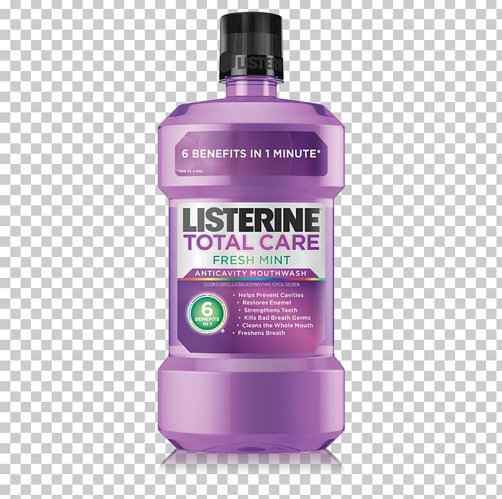 Mouthwash Listerine Total Care Tooth Whitening Oral Hygiene PNG, Clipart, Dental Floss, Dentist, Dentistry, Fresh Mint, Gums Free PNG Download