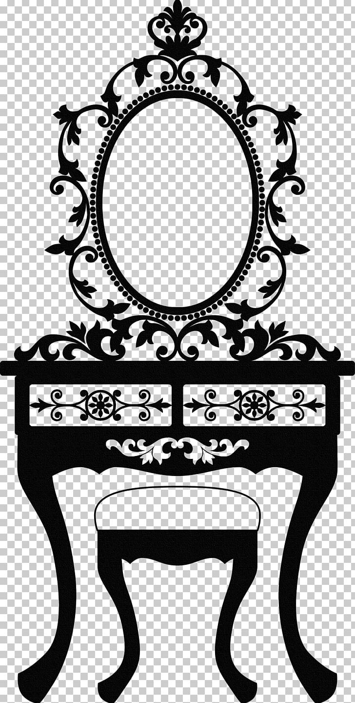 Table Vanity PNG, Clipart, Black And White, Clip Art, Computer Icons, Flower, Furniture Free PNG Download