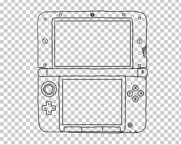 Video Game Nintendo DS Drawing Aesthetics PNG, Clipart, Angle, Area, Art, Auto Part, Black Free PNG Download