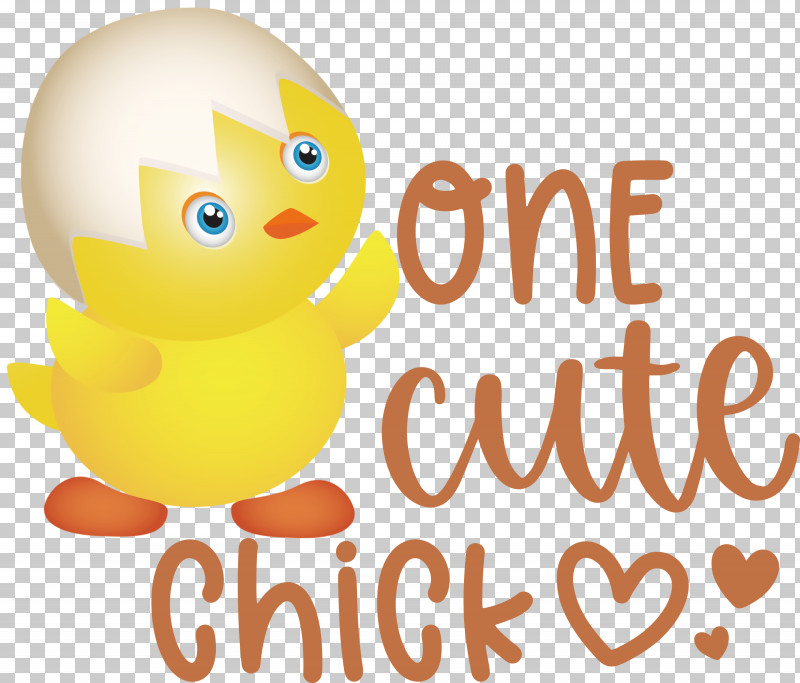 One Cute Chick Easter Day Happy Easter PNG, Clipart, Beak, Biology, Cartoon, Easter Day, Emoticon Free PNG Download