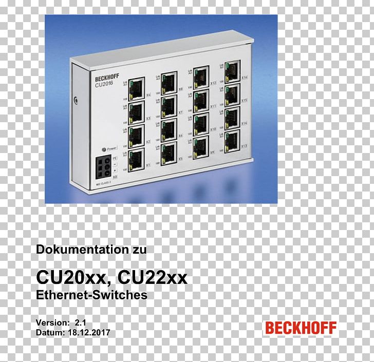 Network Switch Ethernet Local Area Network Computer Network EtherCAT PNG, Clipart, Beckhoff Automation Gmbh Co Kg, Computer Network, Computer Terminal, Electronic Component, Ethercat Free PNG Download